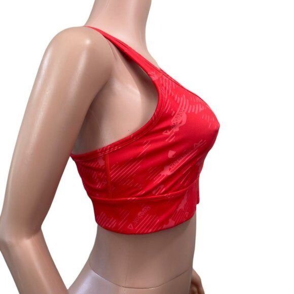 Reebok Running Essentials High-Impact Sport Bra Dynamic Orange Neon Women’s SZ M - Picture 3 of 9